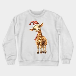 Santa Giraffe Crewneck Sweatshirt